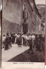 CARTOLINA GUBBIO  FP  NON   VIAGGIATA IL CERO DI S. ANTONIO  OCCASIONE  BELLA