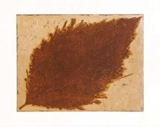 Hassan Fathi 100x125 foglia sacra Acquaforte Acquatinta Retouchè foglia oro