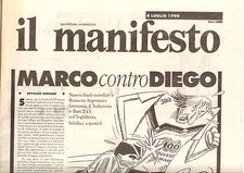 IL MANIFESTO N. 94-21/4/1990- CALCIO ARGENTINA-GERMANIA/GORBACIOV/H. STORCK -M8