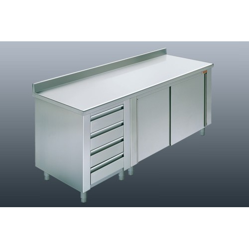 Tavolo 180x60x85 acciaio - , inox