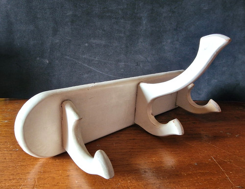 Vintage 1970 white - white, wooden