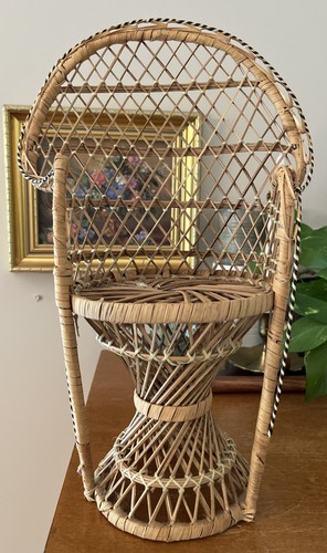 Sedia vintage rattan con - sedia,