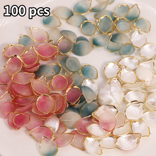 100x acrylic flower pendants - 100x,