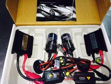 Kit fari xenon xeno originale Black Light H1 6000k per auto centralina slim lamp