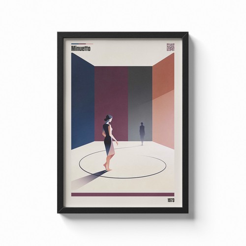 Poster arte moderna minuetto - arte,