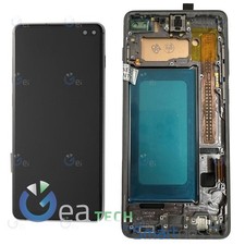 DISPLAY LCD SAMSUNG GALAXY S10+ PLUS G975 RICAMBIO SCHERMO INCELL TFT FRAME NERO