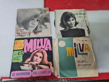 MILVA LOTTO di 4 DISCHI 45 Giri Anni 60 70 DISCO VINILE ORIGINALl NO LP BEAT POP