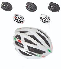 Casco monopattino bici omologato città con fanalino bianco nero tricolore rosso