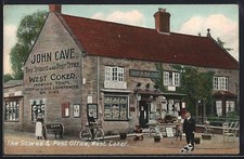 West Coker, I negozi e l'ufficio postale, cartolina 
