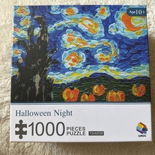 Starry Halloween Night Art