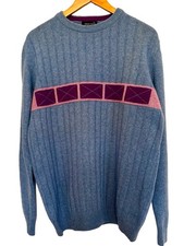 Maglione maglione lana blu