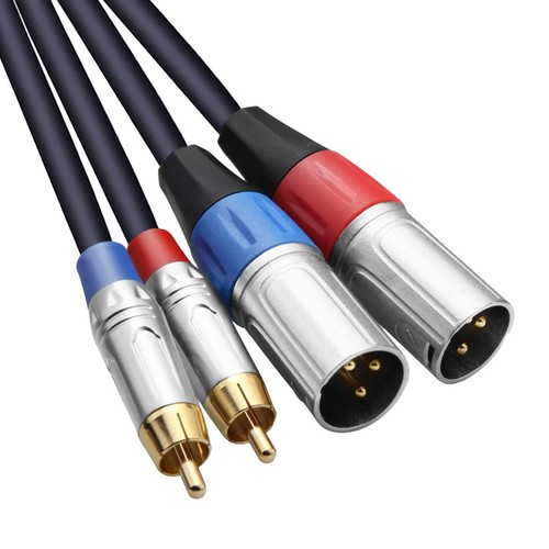 Doppio cavo rca xlr - da, a