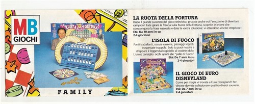Catalogo giochi anni - anni, 90