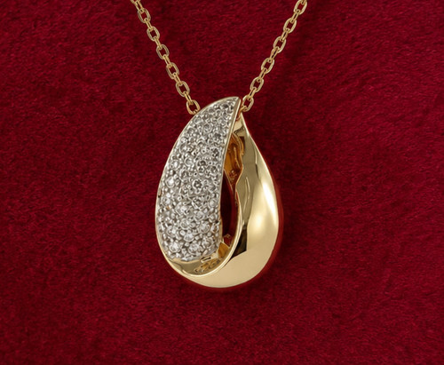 Collana con ciondolo goccia - collana,