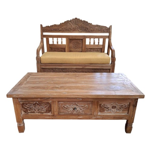 Set divanetto tavolino legno - tavolino,