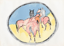 GIUSEPPE CESETTI (Tuscania, 1902-1990) LITOGRAFIA OPERA grafica FIRMA A MATITA