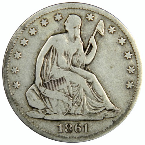 1861 mezzo dollaro liberty - 1861-s,