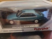 mercedes 600 SEL vert metal