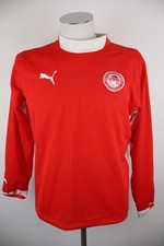 PUMA OLIMPYACOS FELPA CALCIO RAGAZZO Tg 16 ANNI CASUAL VINTAGE SWEATSHIRT