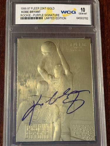 1996 kobe bryant fleer - fleer, 23kt