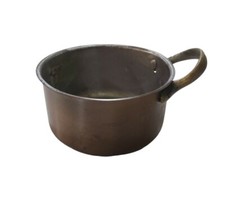 Pentola in rame antica padella