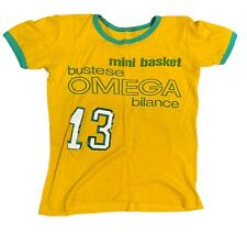 Maglietta bimbo vintage anni '60/'70 MINI BASKET BUSTESE OMEGA BILANCE + sciarpa