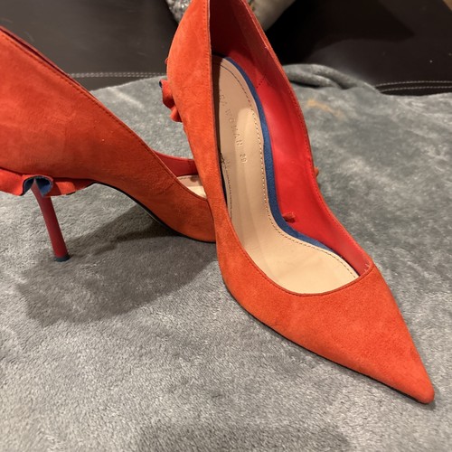 Zara woman red suede stilletto - woman,