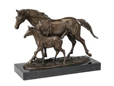 Scultura in bronzo cavallo con