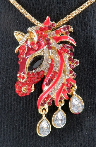 Collana con ciondolo testa - , di