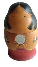 Rara bambola Kokeshi di