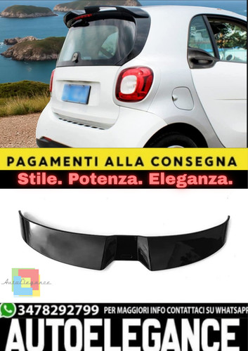 Spoiler tetto nero - tetto, lucido