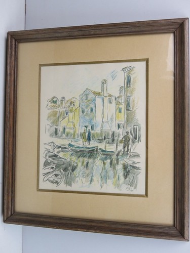 Vecchio quadro con stampa - , di