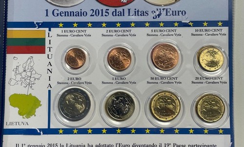 Lituania euro coins set - coins,
