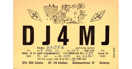 1963 erkelenz germania qsl - germania,