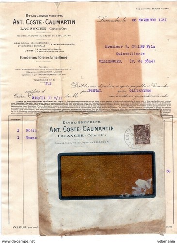 Facture enveloppe ant - facture,
