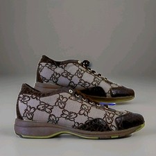 TOSCA BLU Woman Shoes Sneackers Leather Monogram Canvas Grey/Brown size eu39uk6