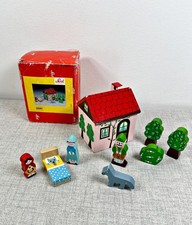 SEVI GIOCATTOLO LEGNO ANNI '90 FAVOLA CAPPUCCETTO ROSSO EDUCATIVO PRESCOLASTICO