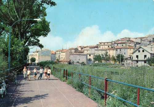 Cartolina rocca mezzo - cartolina, di