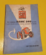 Manuale istruzioni. Trattore Nuova Same 240 (42hp).