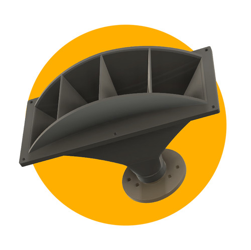 S411 sector horn coppia - horn,