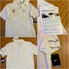 Nike Tennis polo shirt t-shirt RF Roger Federer Credit Suisse Nuova m