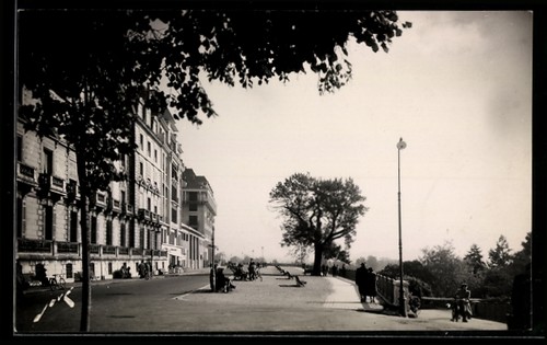 Cpa pau le boulevard - pau, /b.-p.,