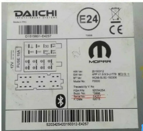 Codice radio daiichi - codice,