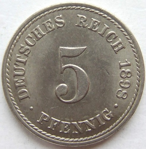 Moneta impero tedesco - tedesco, 5