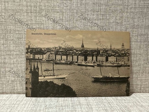 Cartolina stockholm skeppsbron - stockholm,
