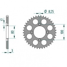 Pignone in alluminio per
