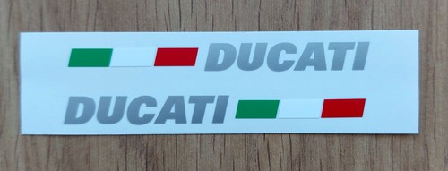 Adesivi ducati con tricolore - adesivi,