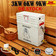 Automatico 6/9/12KW Generatore di Vapore Controllo per Sauna Spa Doccia DE STOCK