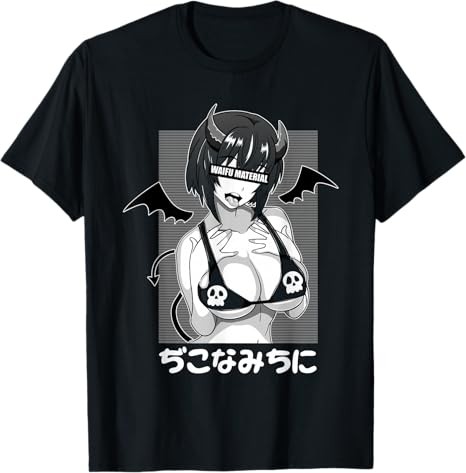 Maglietta anime demon waifu - anime,