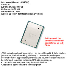 Intel Xeon Silver 4116 12 x